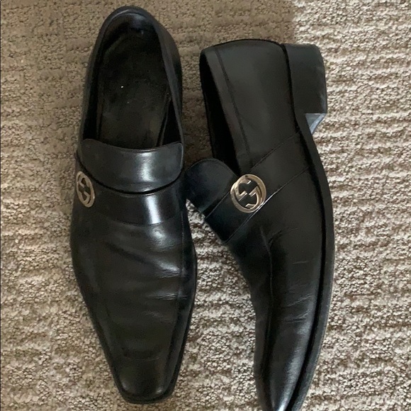 black gucci dress shoes